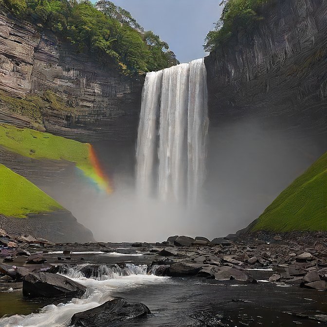 rainbow falls