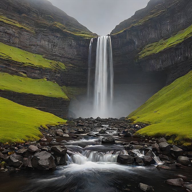 glymur waterfall