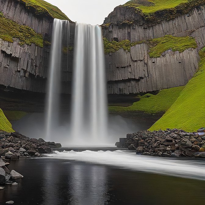 Svartifoss Waterfall