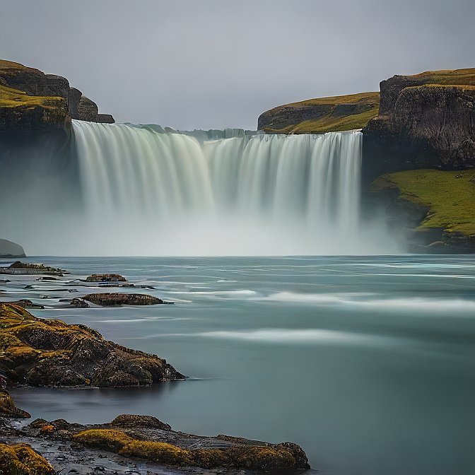 goðafoss waterfall